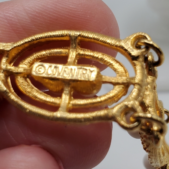 Vintage 50's Sarah Coventry SOFT SWIRL bracelet gold EXCELLENT cond book piece - Picture 7 of 7